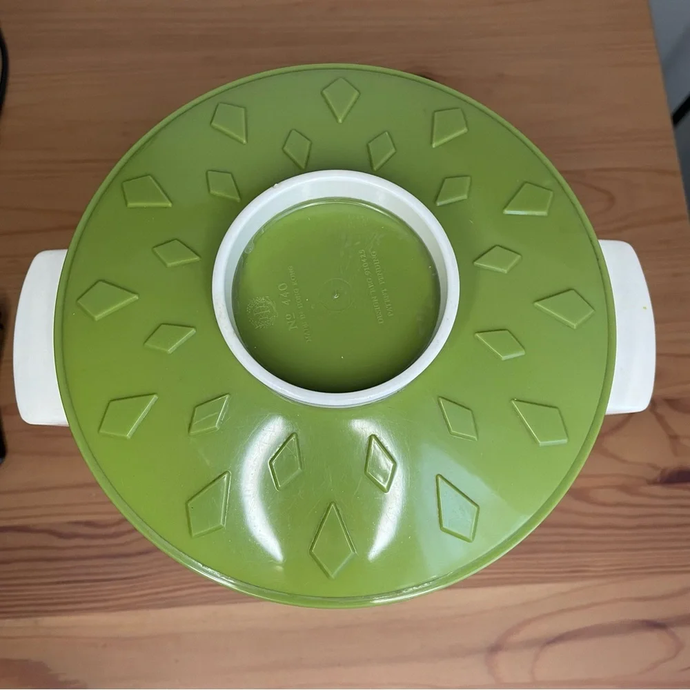 Vintage Avocado Green Ice Bucket